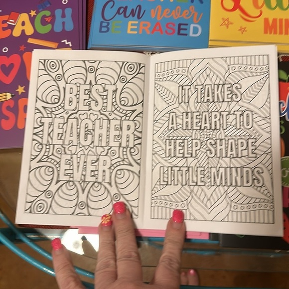 NWT 48 Teacher Appreciation little cards/books. They can color in them. - Picture 11 of 16